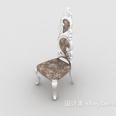 高档欧式餐椅3d模型下载