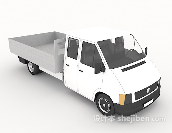 运货卡车3d模型下载
