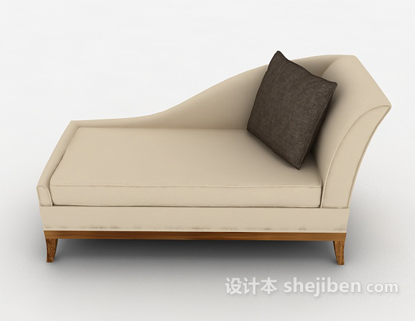 现代风格单人躺椅沙发3d模型下载