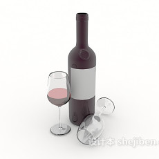 红酒、就被3d模型下载