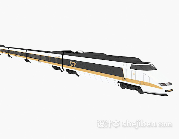 高铁3d模型下载