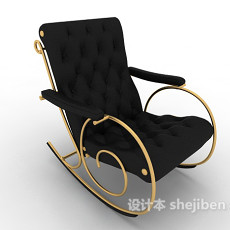 欧式风格摇椅3d模型下载