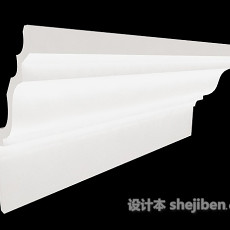 白色石膏构件3d模型下载
