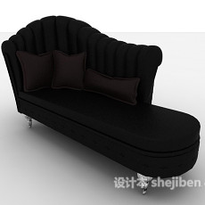 欧式风格简约贵妃椅3d模型下载