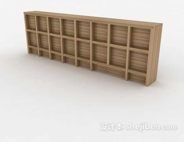 设计本书柜、展示柜3d模型下载