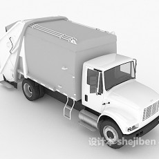 运货大卡车3d模型下载