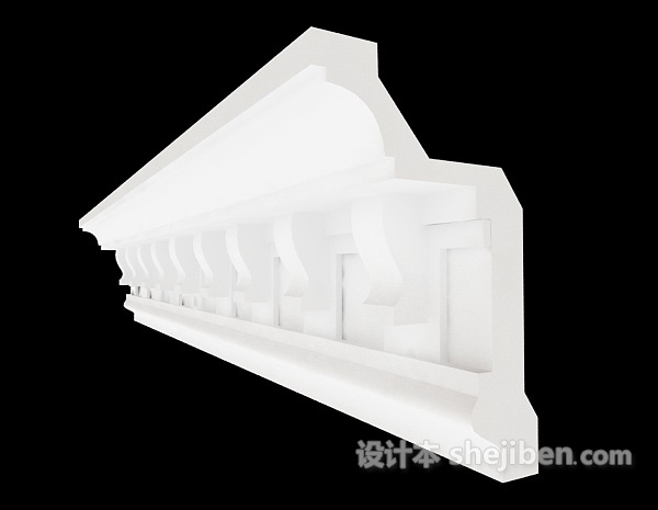 设计本构件石膏线3d模型下载