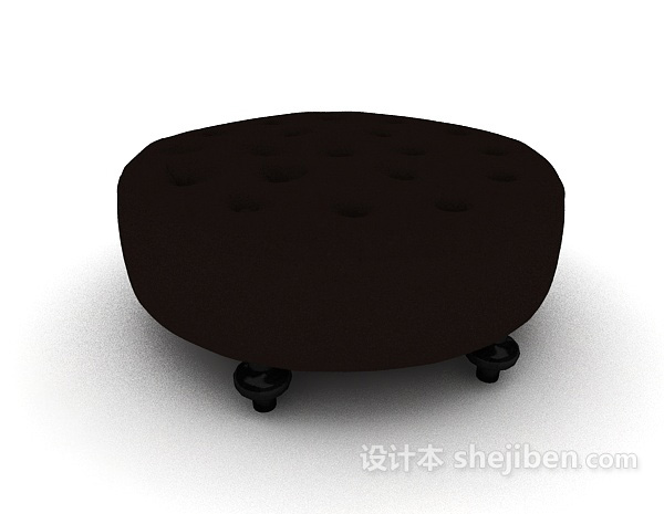 黑色欧式沙发凳