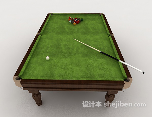 现代风格常见台球桌3d模型下载