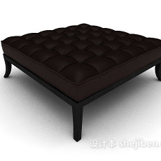 欧式简约沙发凳3d模型下载