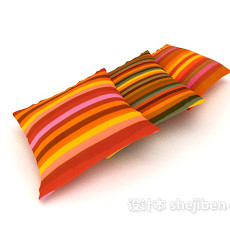 彩色枕头3d模型下载