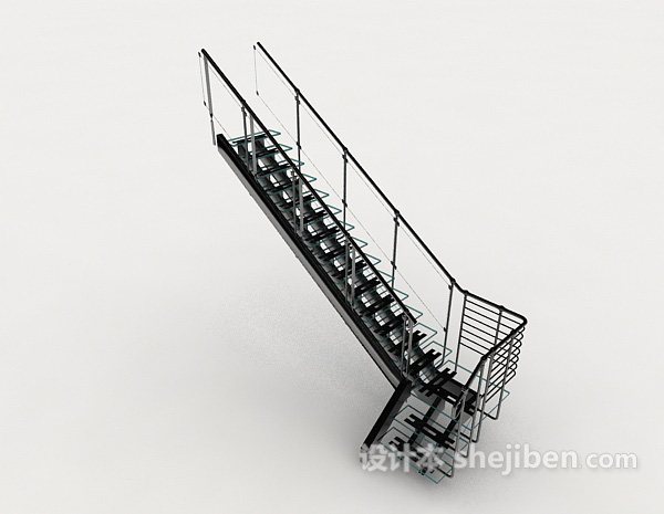 办公大楼楼梯3d模型下载