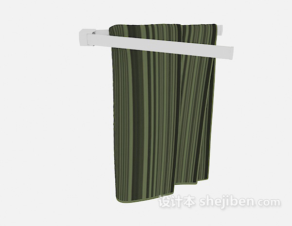 免费家庭卫浴毛巾3d模型下载