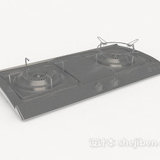 厨房燃气灶3d模型下载