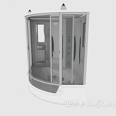 家庭整体浴室3d模型下载