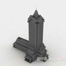 室外高楼建筑3d模型下载