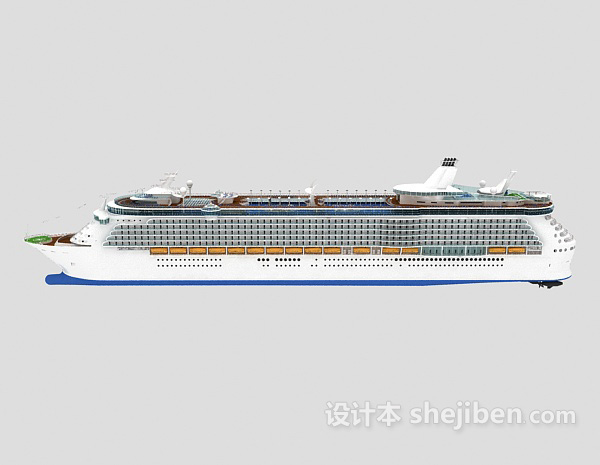 现代风格海洋舰艇3d模型下载