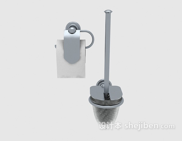 现代风格厕所抽纸器3d模型下载