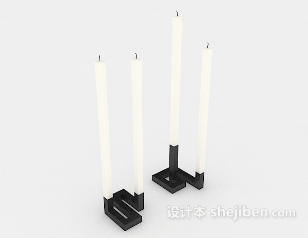 家庭照明蜡烛3d模型下载