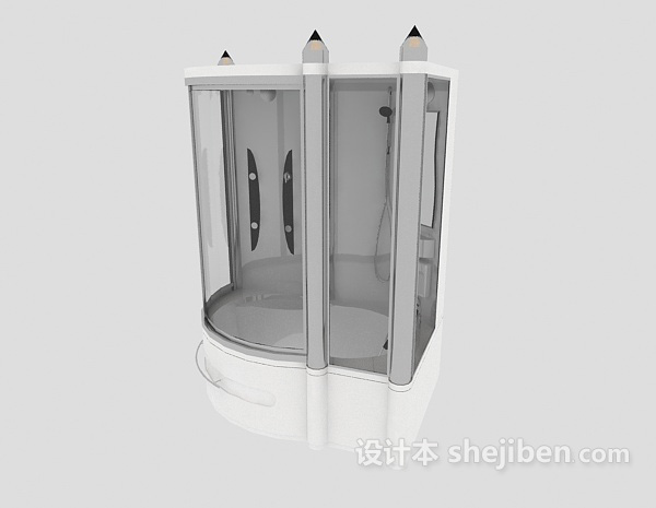 设计本独立家庭浴室3d模型下载