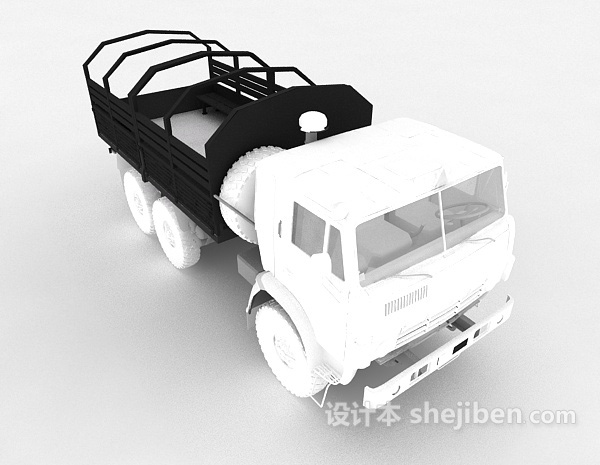 免费大型运货车3d模型下载