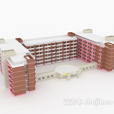 学校建筑3d模型下载