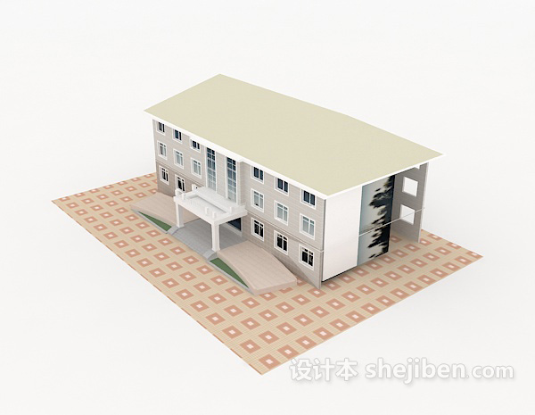 设计本家庭别墅3d模型下载
