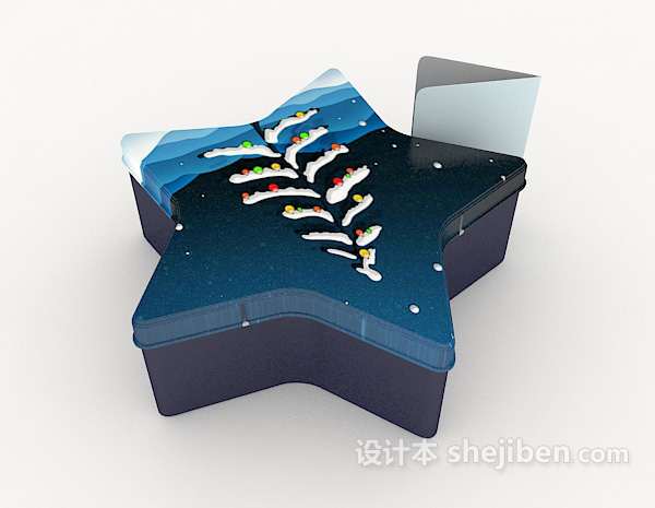 设计本礼物盒3d模型下载