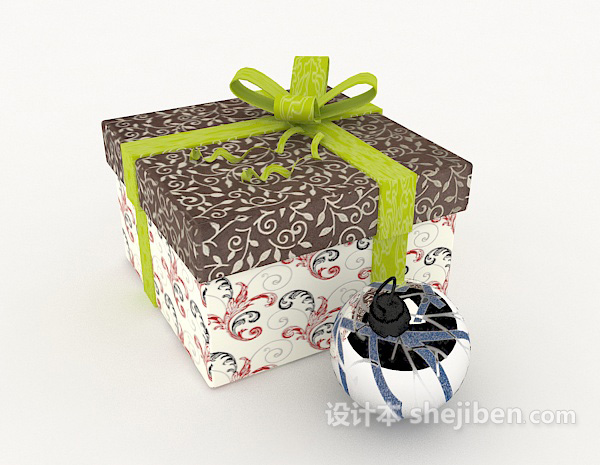 赠品礼物盒3d模型下载
