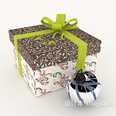 赠品礼物盒3d模型下载