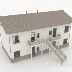 二层民房3d模型下载