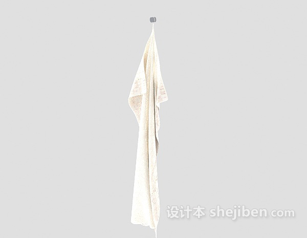 免费浴室毛巾3d模型下载