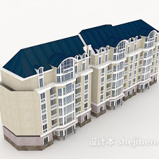 小区楼房3d模型下载