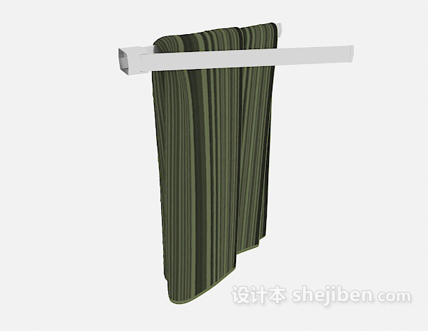 设计本家庭卫浴毛巾3d模型下载