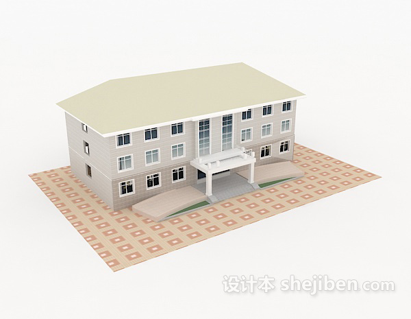 家庭别墅3d模型下载
