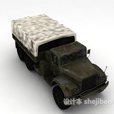 军用卡车3d模型下载
