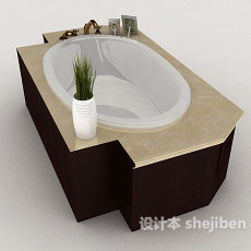 家居型浴缸3d模型下载