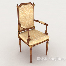 欧式风格高档餐椅3d模型下载