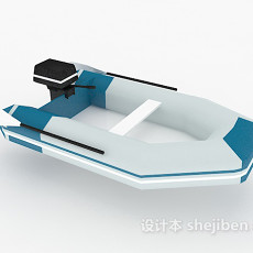 单人皮划艇3d模型下载