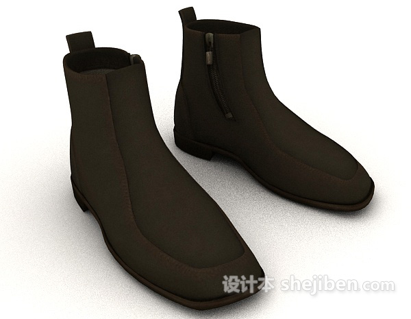 牛皮短靴3d模型下载