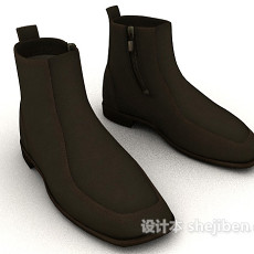牛皮短靴3d模型下载