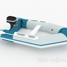 单人汽艇3d模型下载