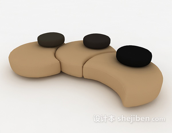 免费个性现代多人沙发3d模型下载