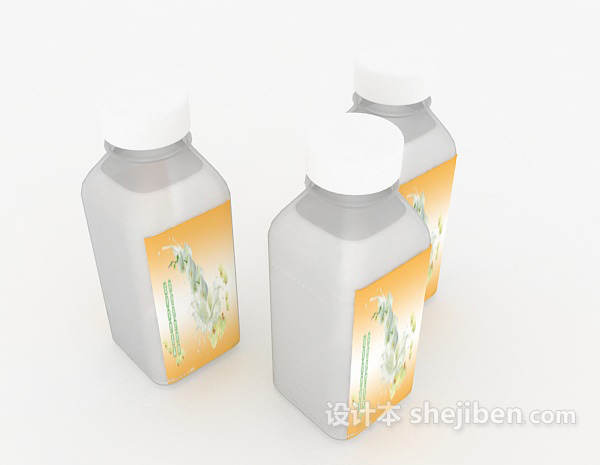 塑料瓶3d模型下载