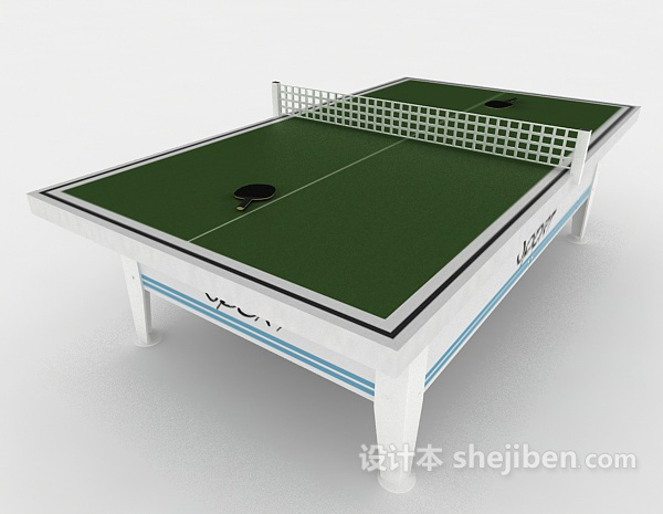 现代风格乒乓球桌3d模型下载