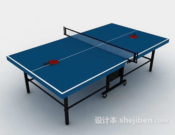 乒乓球台桌3d模型下载