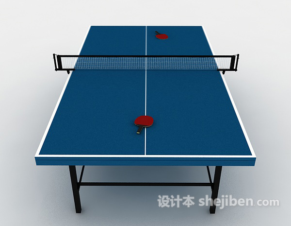 现代风格乒乓球台桌3d模型下载
