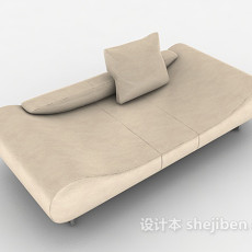 简约单人躺椅沙发3d模型下载