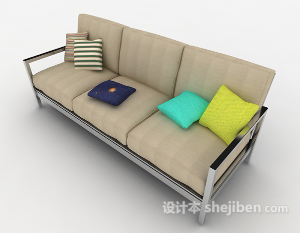 简洁大方现代多人沙发