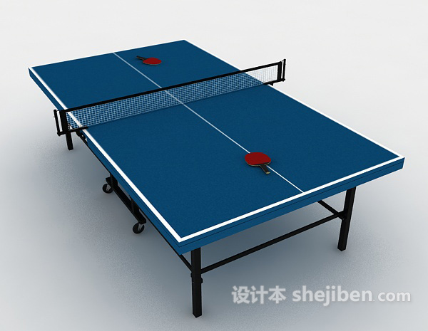 免费乒乓球台桌3d模型下载